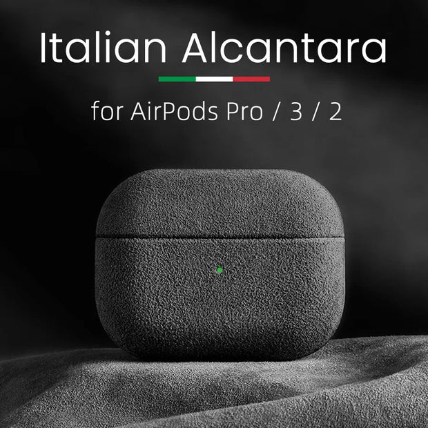 Étui en Alcantara pour AirPods Pro.