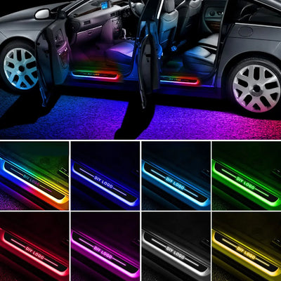 Éclairage de portière de voiture à LED personnalisé.