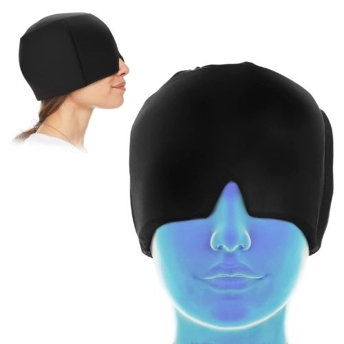 Casquette anti-migraine par thérapie par le froid.