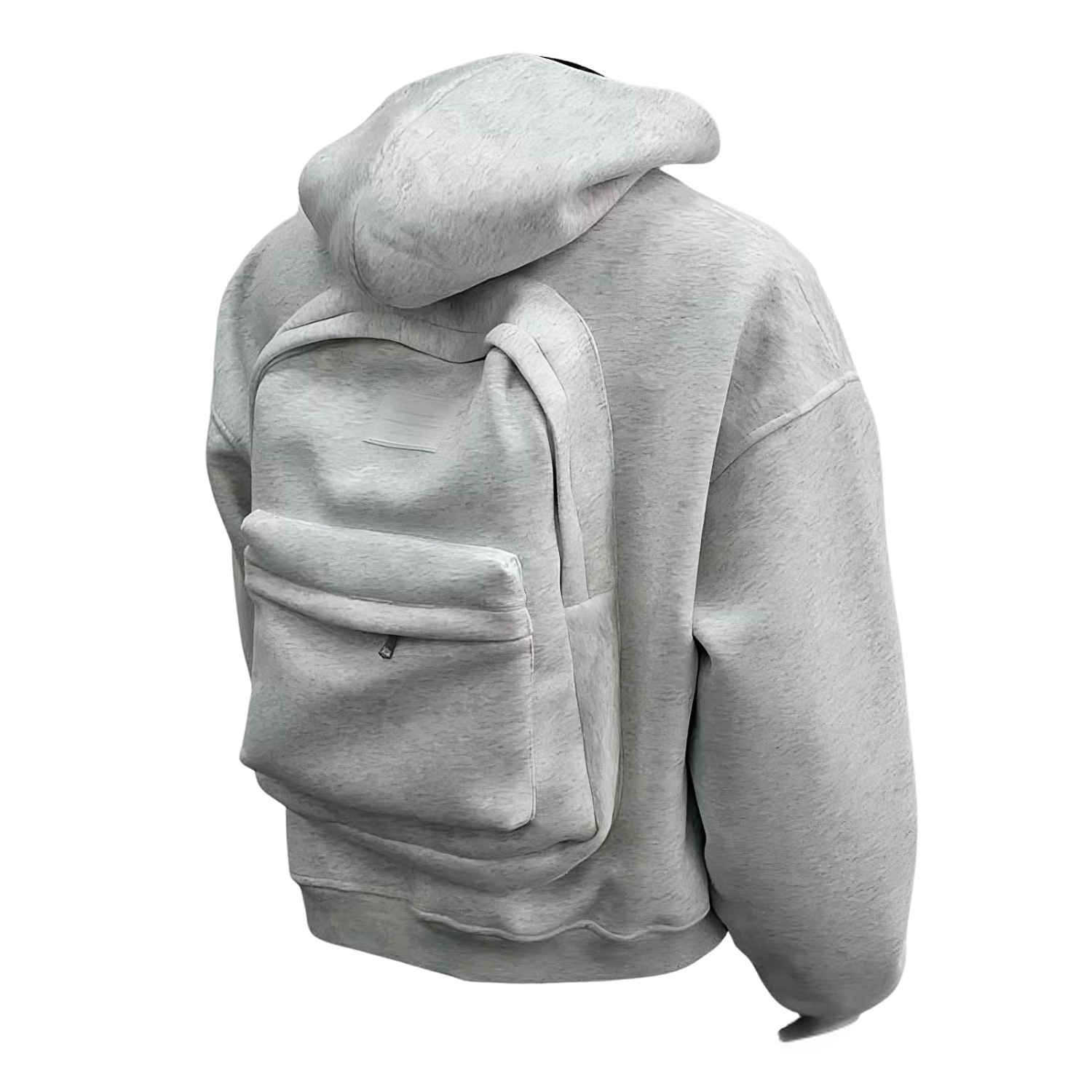 Sweat à capuche avec sac à dos intégré