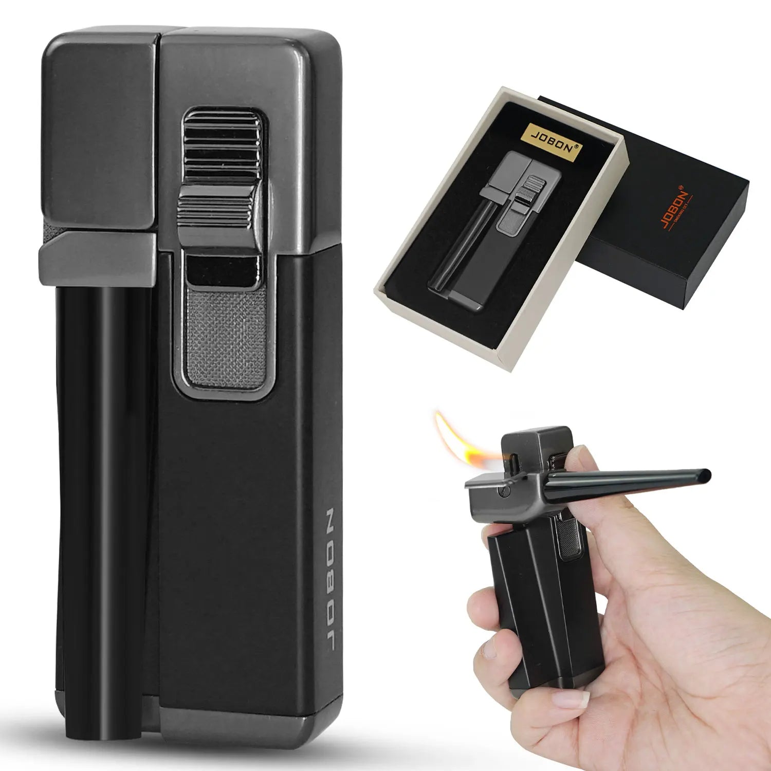 Briquet à tuyau pliable.