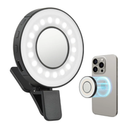 Anneau lumineux LED magnétique à clip pour smartphone.