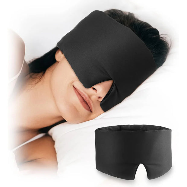 Masque de sommeil en soie de mûrier 100 % naturelle.