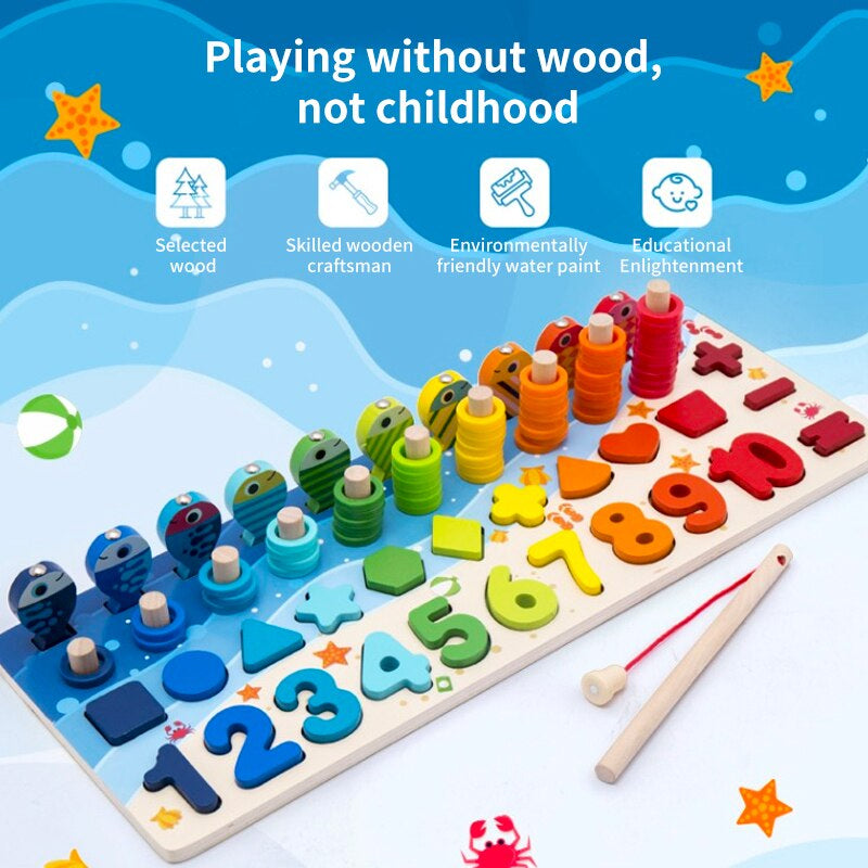 Bloc de pêche magnétique pour enfants
