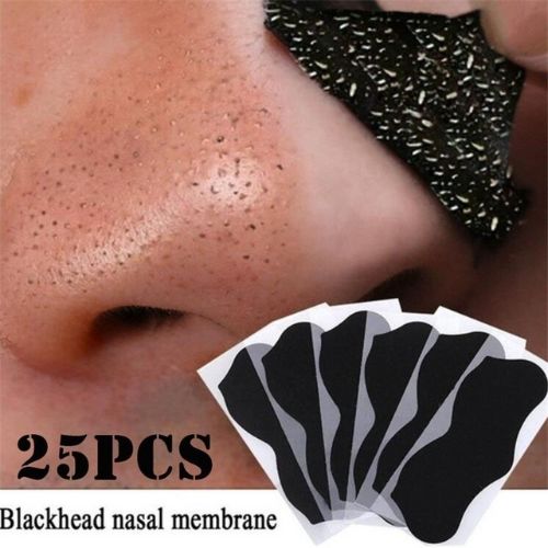 25 bandes anti-points noirs pour le nez.