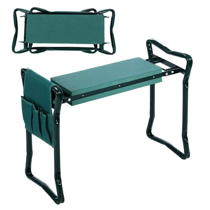 Chaise pliante de jardin avec repose-genoux