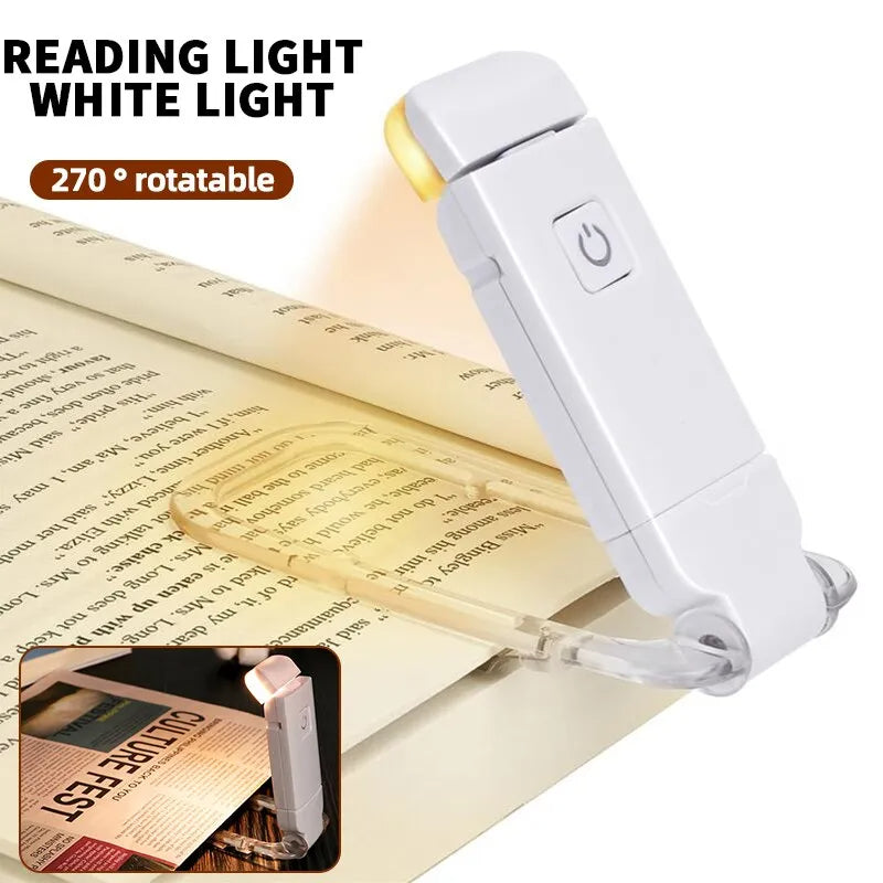 Mini lampe de lecture à  pince LED.