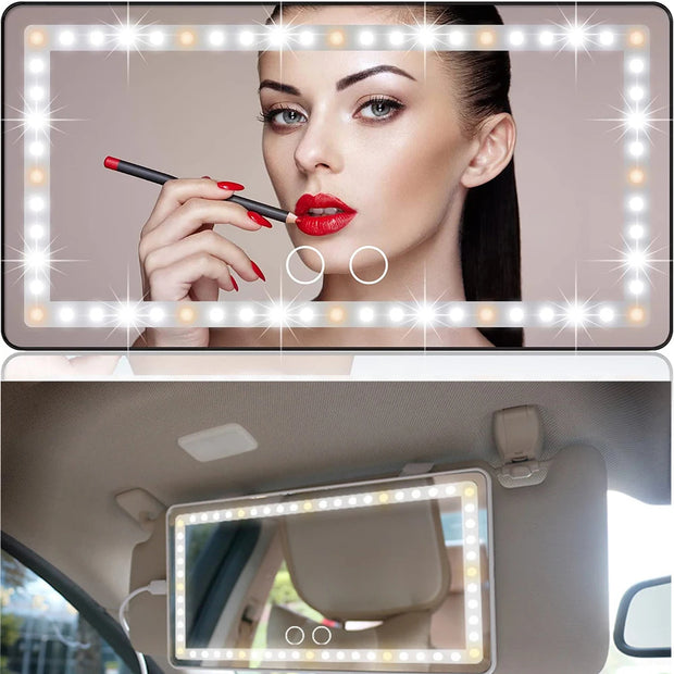 Miroir de maquillage de voiture