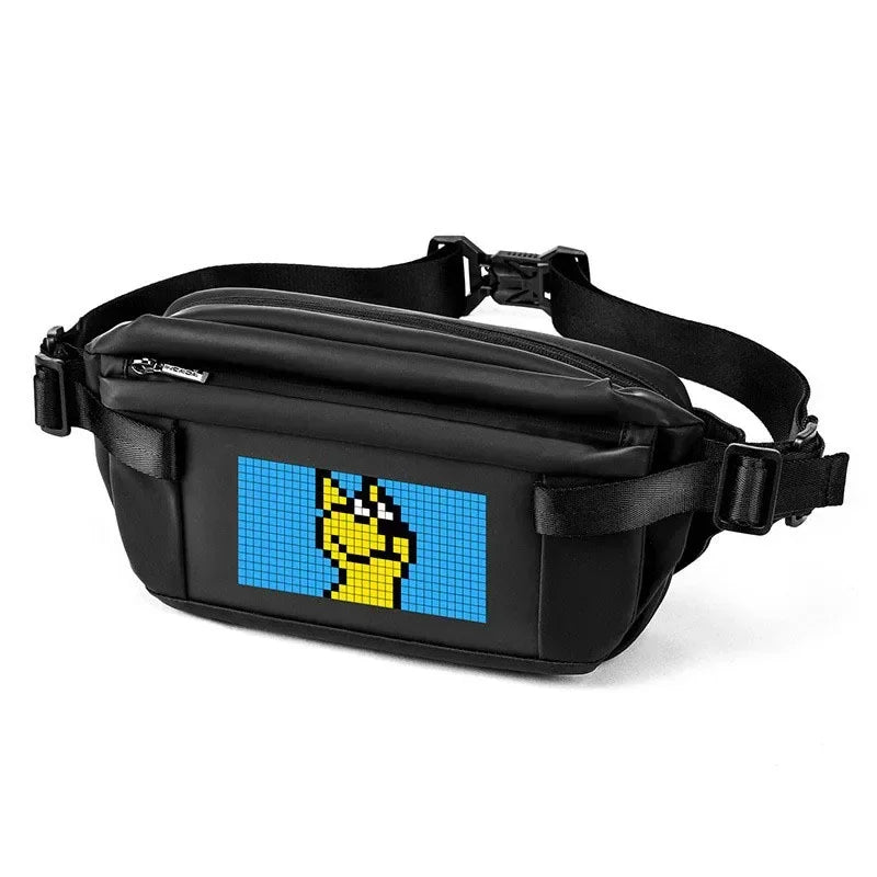 Sac bandoulière avec écran LED
