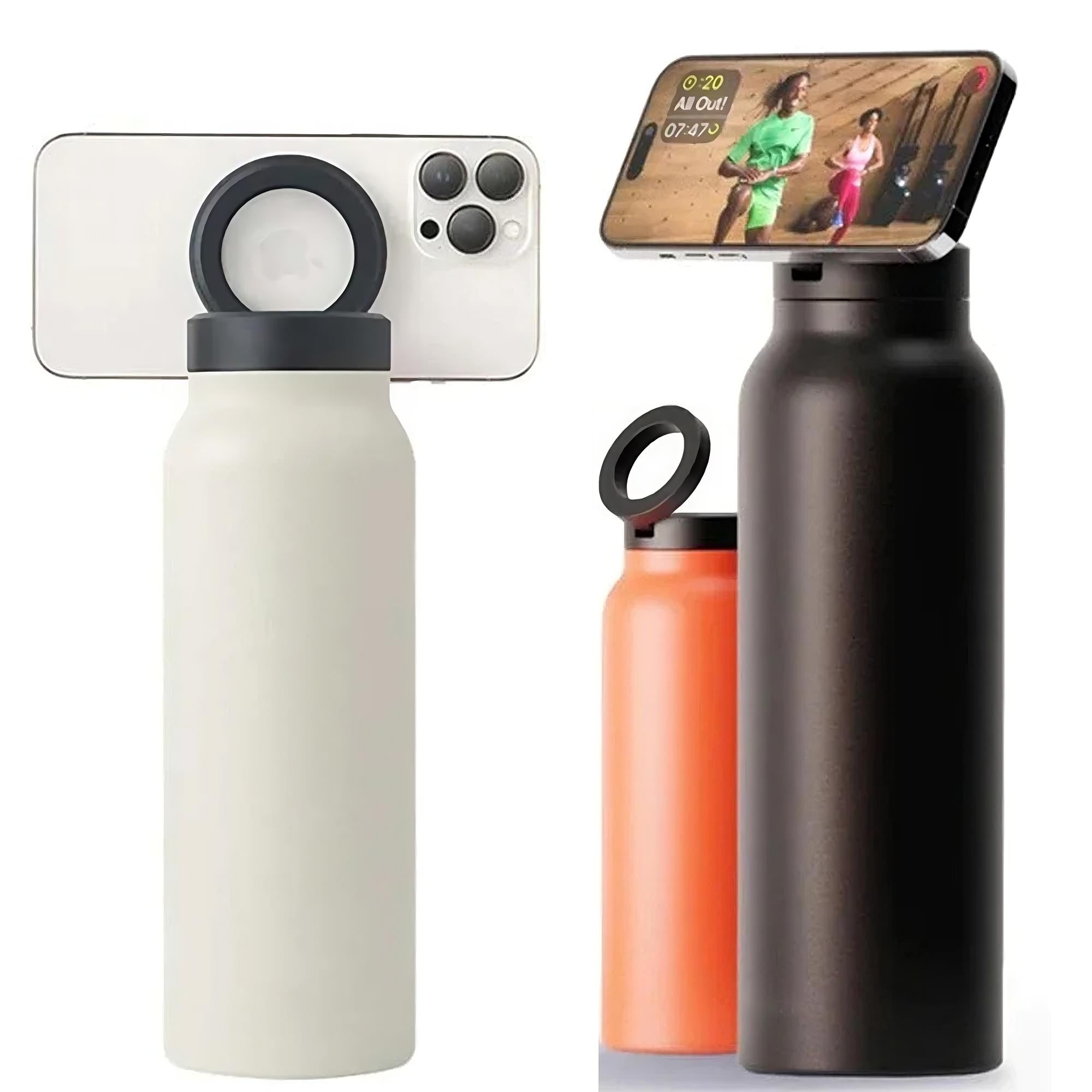 Bouteille d'eau avec support de téléphone MagSafe Water Bottle with MagSafe Phone Holder