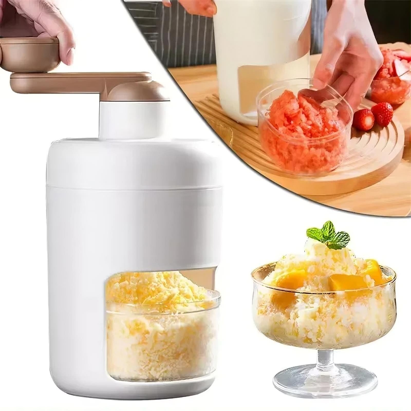 Machine à granité avec broyeur à glace.                                            Ice Crusher Slushie Maker