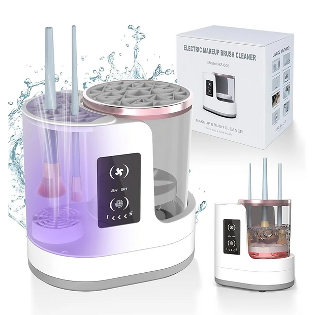 Nettoyeur de pinceaux de maquillage électrique 3 en 1
