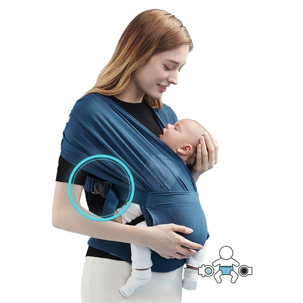 Porte-bébé extensible en écharpe