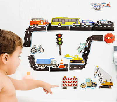 Jouet de bain pour bébé avec circulation, 23 pièces