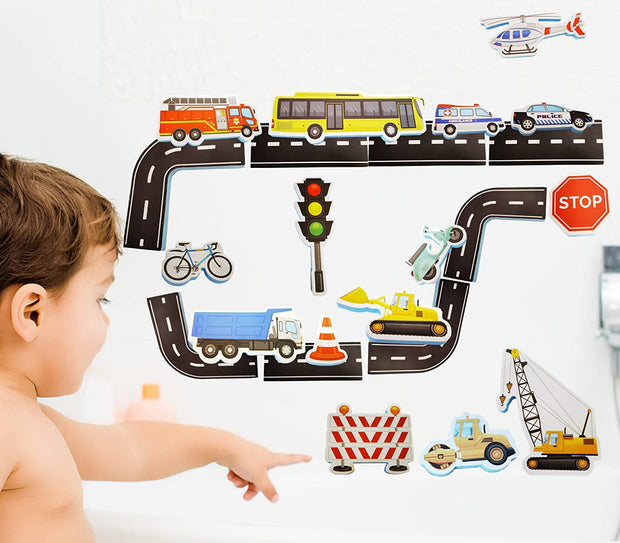 Jouet de bain pour bébé avec circulation, 23 pièces