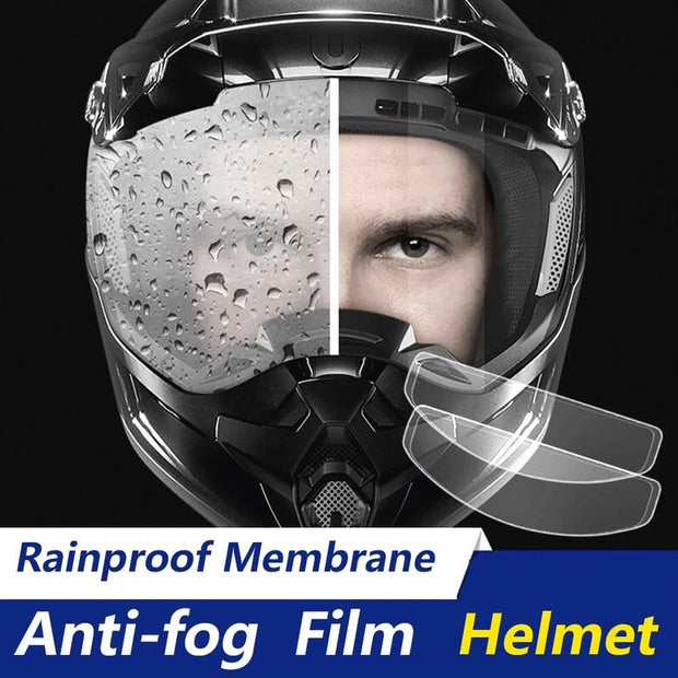 Film antibuée et film imperméable universel pour casque de moto.