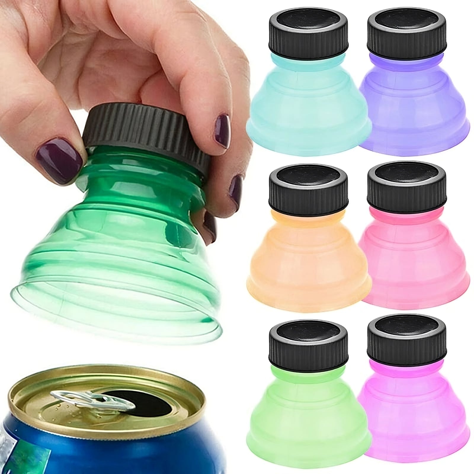 Couvercles de bouteilles de soda.