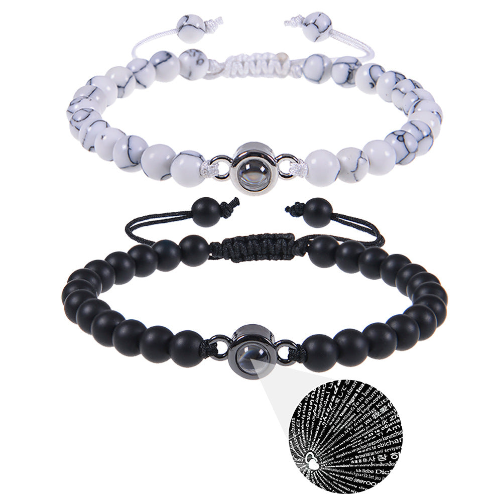 Bracelet Je t'aime en 100 langues