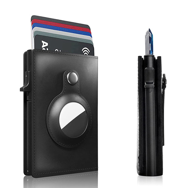 Portefeuille en cuir Smart Air Tag