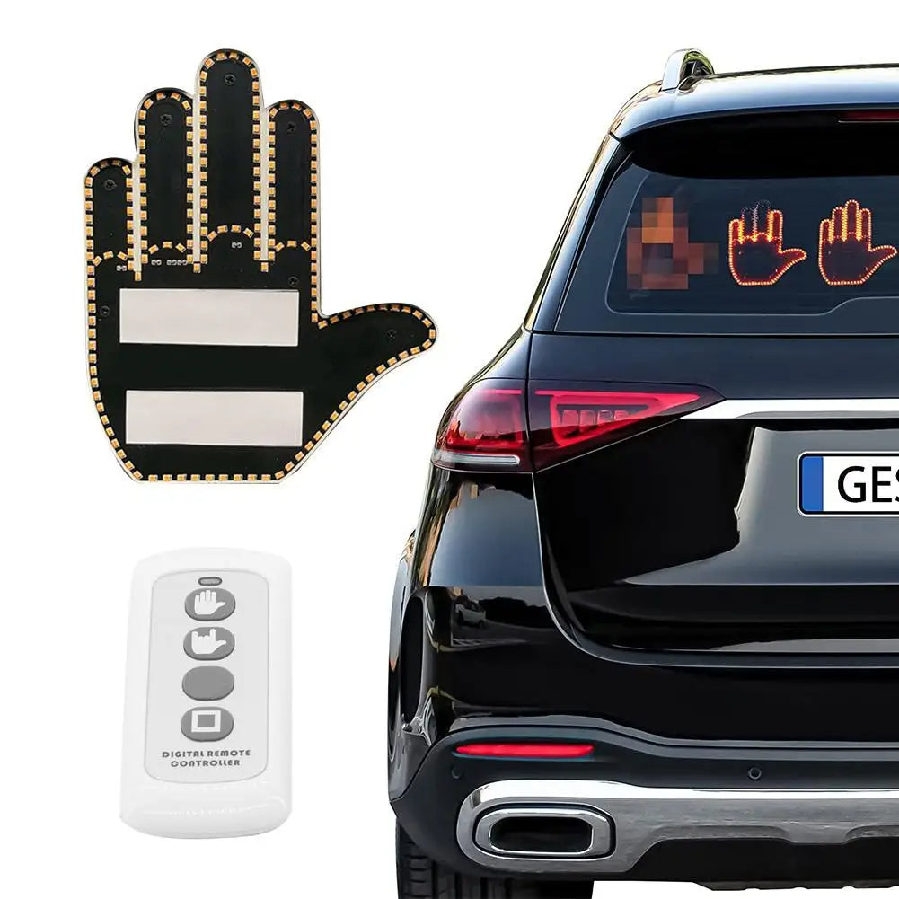 Geste de la main pour éclairage de voiture
