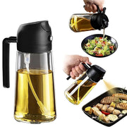 Flacon pulvérisateur d'huile 2 en 1.