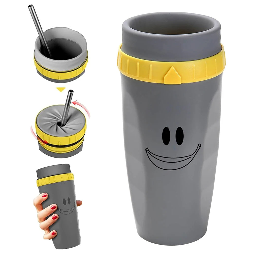 Tasse à café torsadée avec paille