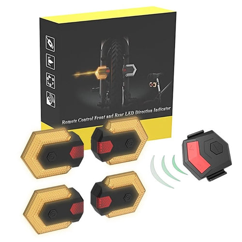 1 jeu de clignotants intelligents pour vélo