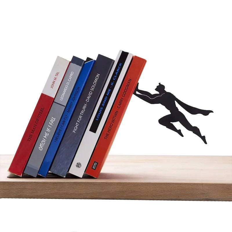 Serre-livres super-héros pour étagères.