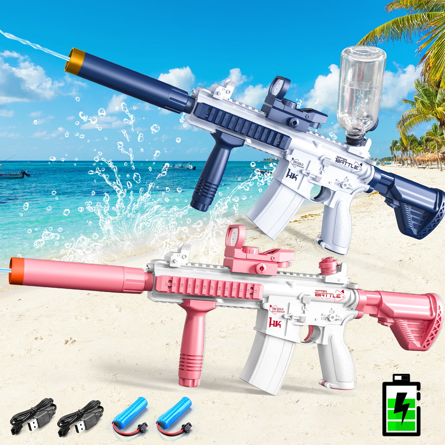 Nouvelle pistolet à eau électrique automatique jouet fusil à eau
