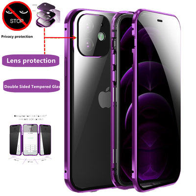 Coque magnétique anti-regard pour iPhone