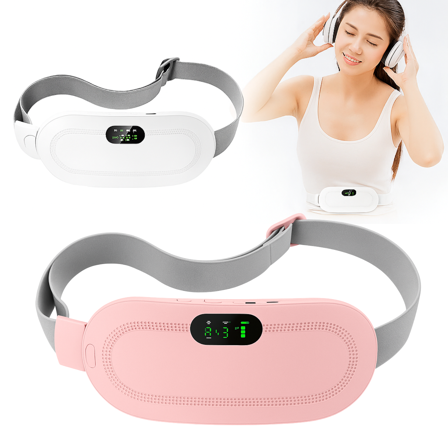 Ceinture chauffante pour le soulagement des règles
