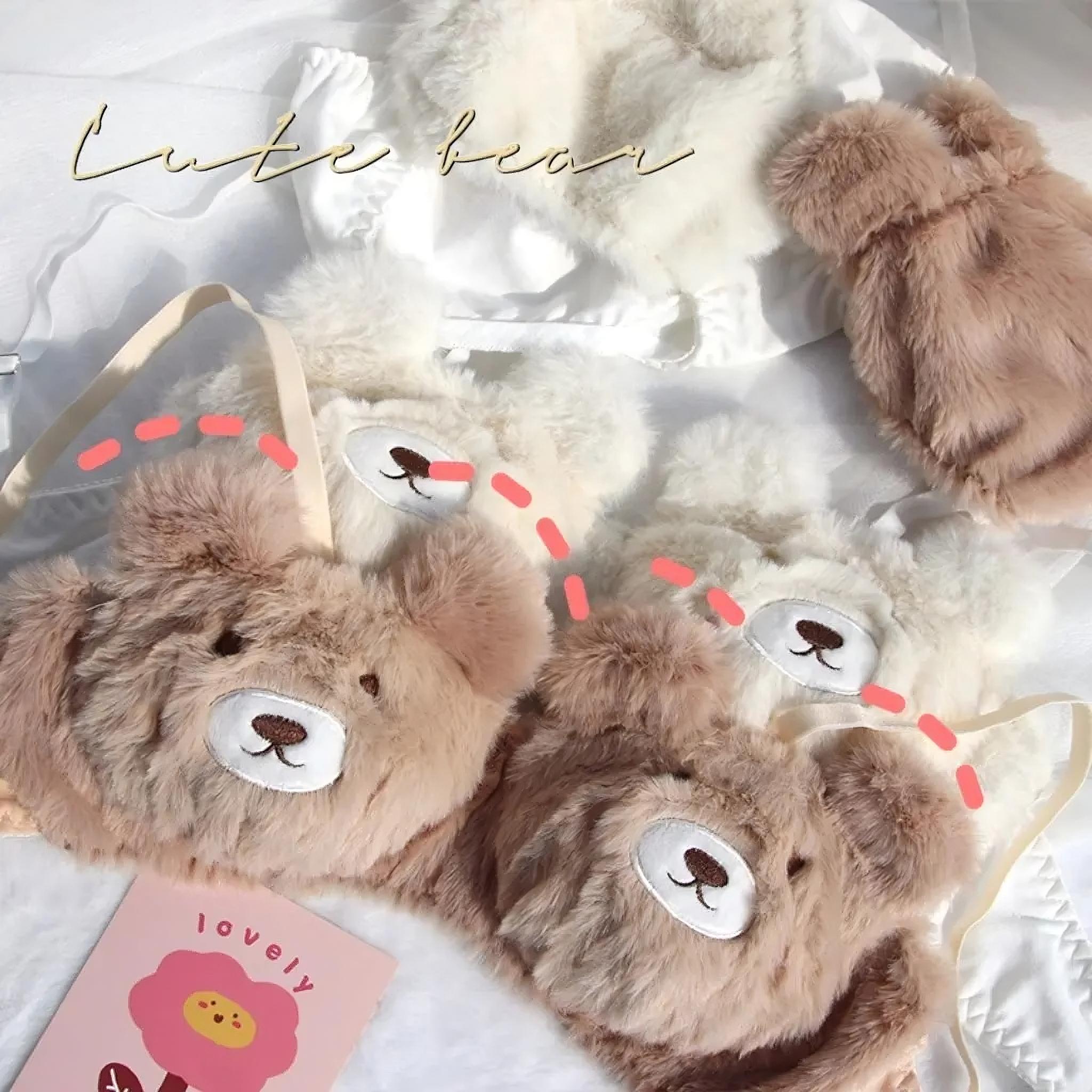 Ensemble de lingerie soutien-gorge en peluche