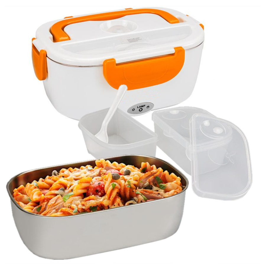 Boîte à lunch chauffante électrique 2 en 1  2-In-1 Electric Heating Lunch Box