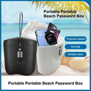 Coffre-fort portable 2 L avec serrure à combinaison à 3 chiffres