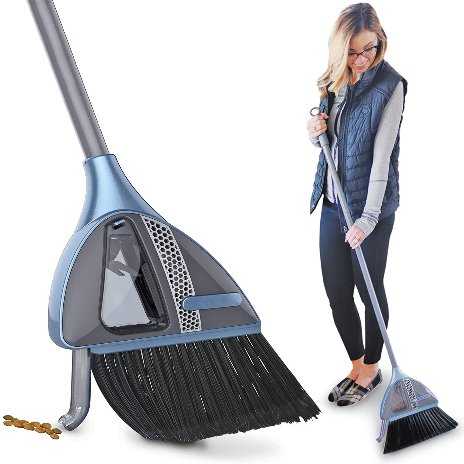 Balayeuse sans fil 2 en 1 avec balai aspirateur intégré