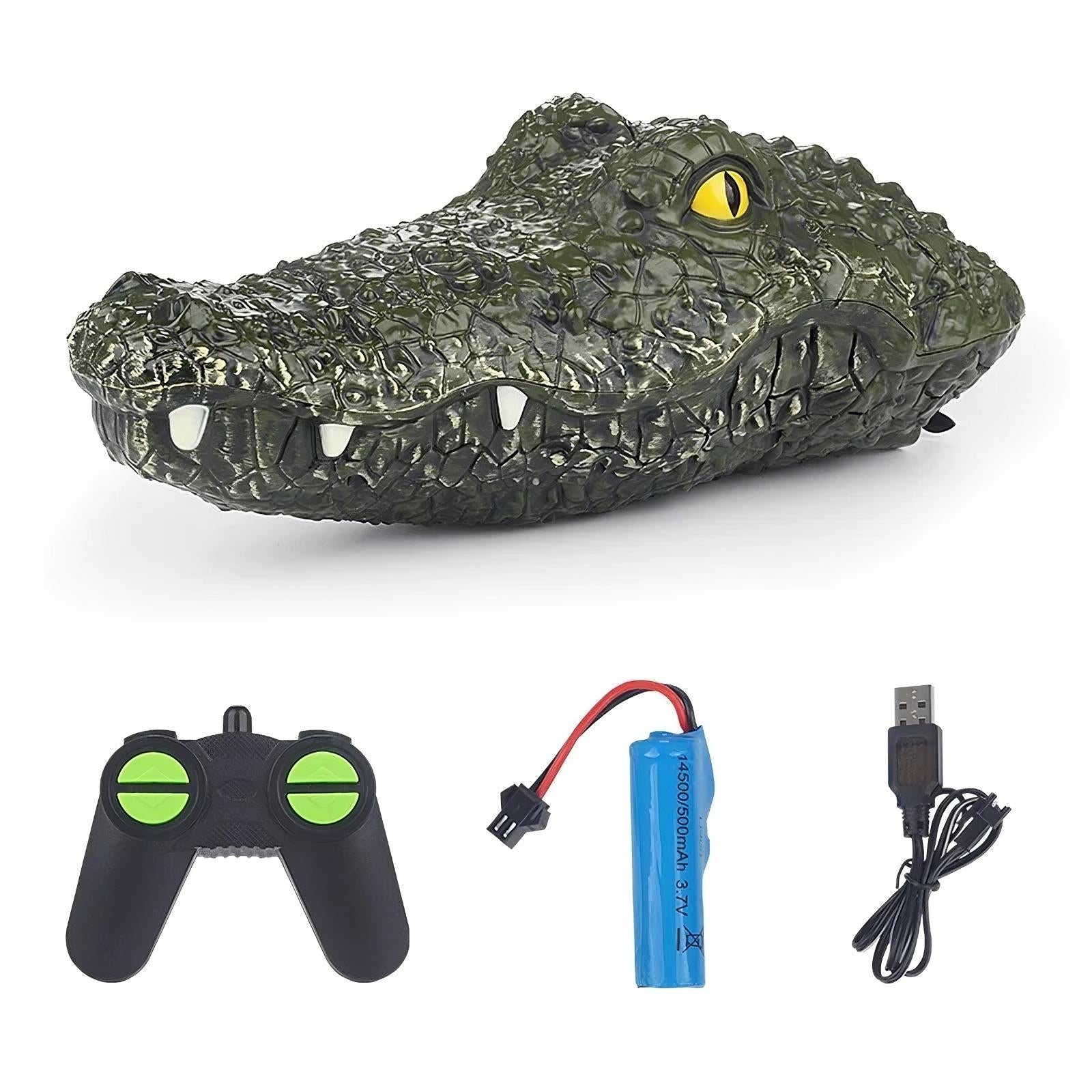 Bateau RC à tête de crocodile