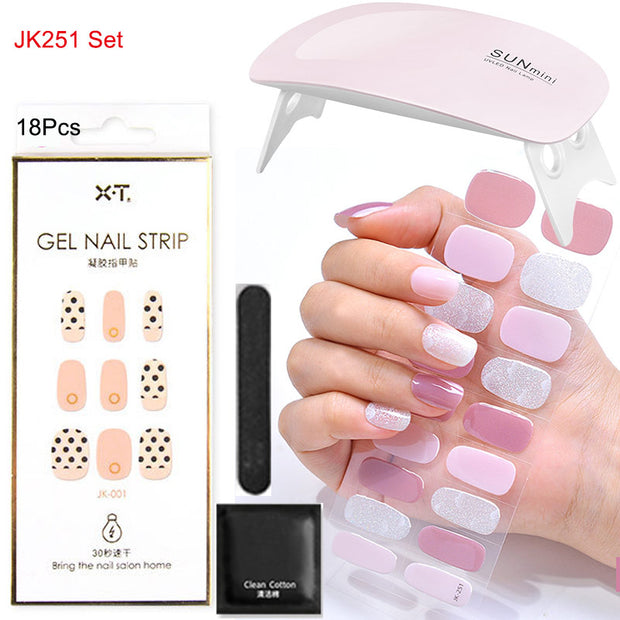 Kit de pose d'ongles en gel avec lampe UV