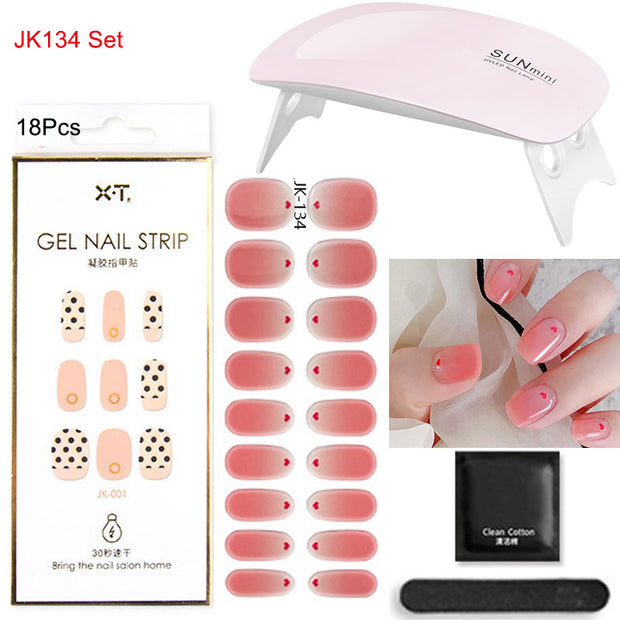 Kit de pose d'ongles en gel avec lampe UV