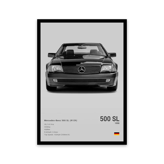Toile murale représentant une voiture