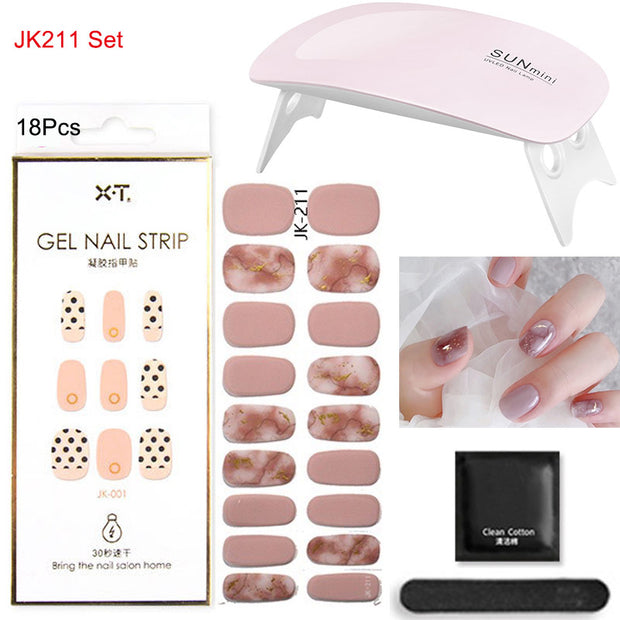 Kit de pose d'ongles en gel avec lampe UV