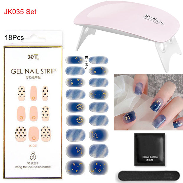 Kit de pose d'ongles en gel avec lampe UV
