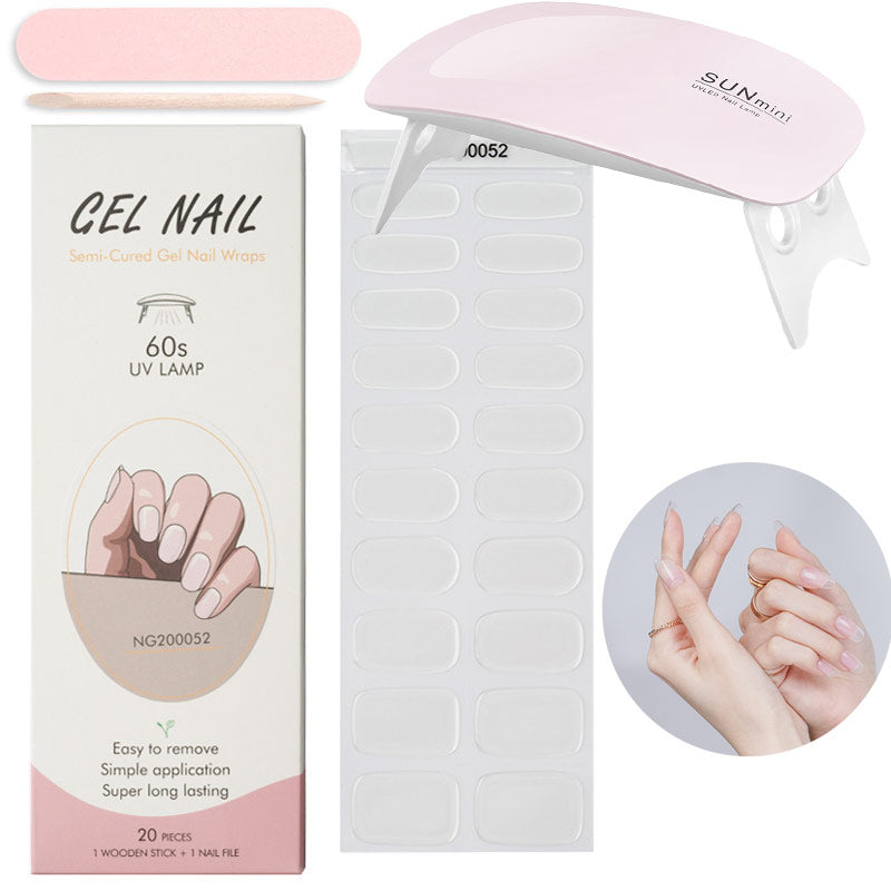 Kit de pose d'ongles en gel avec lampe UV