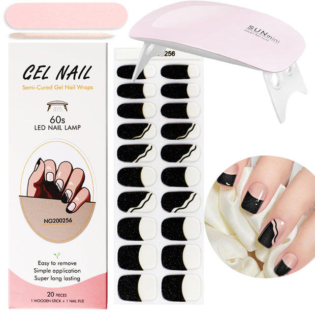 Kit de pose d'ongles en gel avec lampe UV
