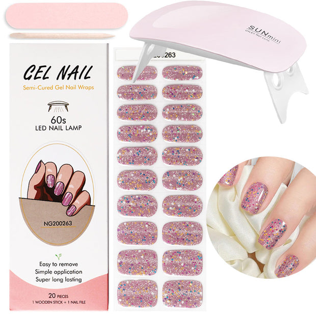 Kit de pose d'ongles en gel avec lampe UV