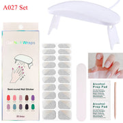 Kit de pose d'ongles en gel avec lampe UV
