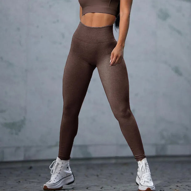Leggings de sport sans couture pour femmes, vêtements de sport, de gym, de course, de yoga