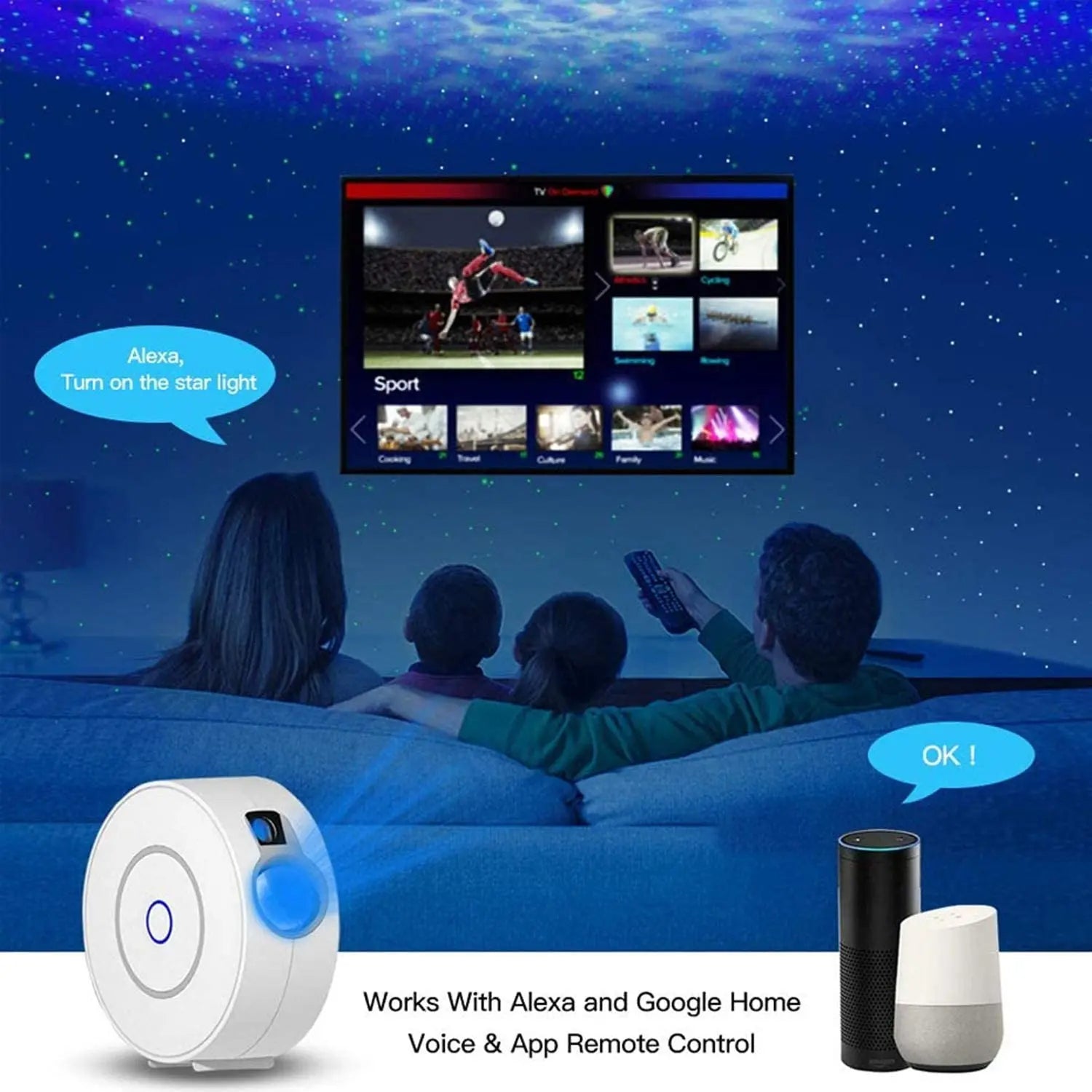 Projecteur d'étoiles Aurora Galaxy
