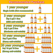 Sérum visage anti-rides à la vitamine C.