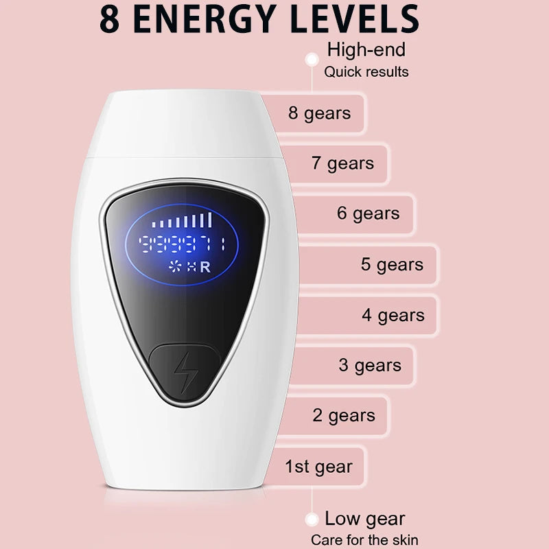 Épilateur laser indolore.     Painless Laser Hair Removel Epilator