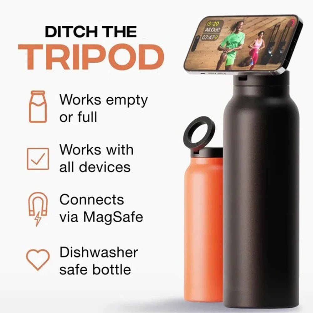Bouteille d'eau avec support de téléphone MagSafe Water Bottle with MagSafe Phone Holder